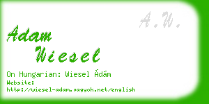 adam wiesel business card